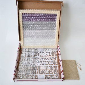 NEW Xo Sienna Purple Stripe letter board